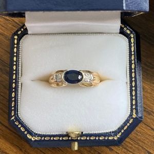 Bailey Banks & Biddle Sapphire and Diamond Ring SIZE 7